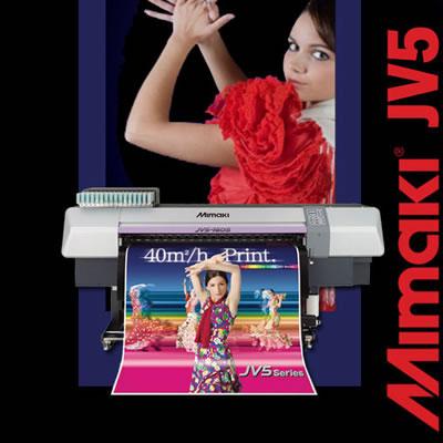 Mimaki, máy in phun khổ lớn, Máy in mực nước Mimaki JV5